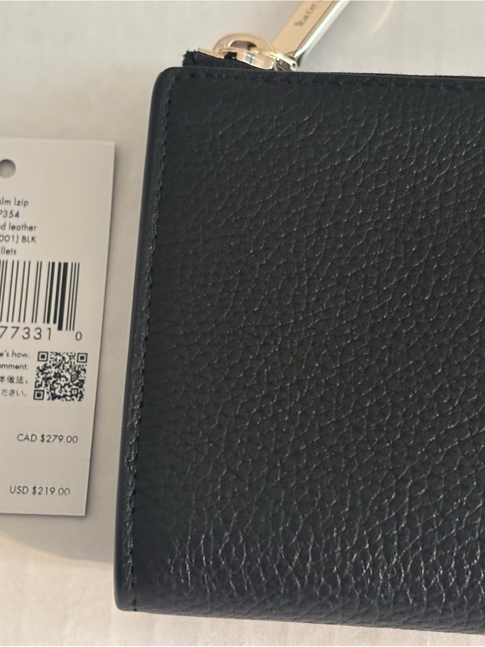 kate spade New York Large Black Slim L-Zip Wallet - Picture 8 of 10